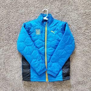 Puma Blue Jacket with Yellow details